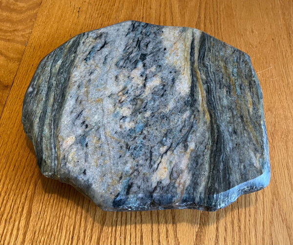 Lazy Susan Blue with Cream and Tan