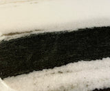 Lazy Susan Black and White with Green flow