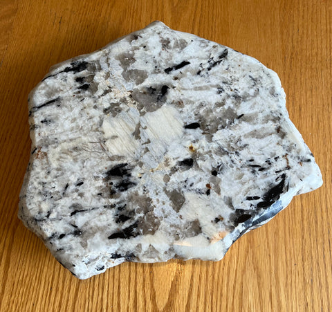 Granite Lazy Susan  Dark Brown and Black with Light Brown Quartz