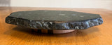 Lazy Susan Black with Blue Quartz