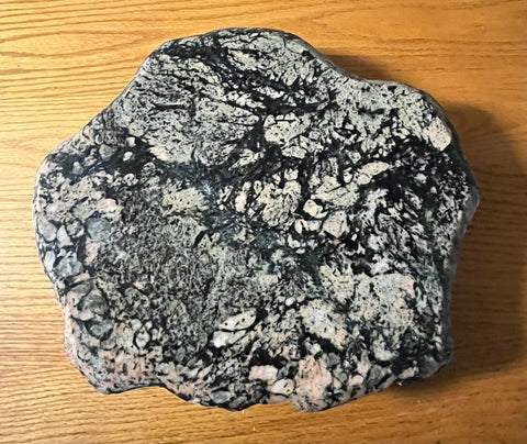 Granite Laze Susan Black / Cream and Salmon